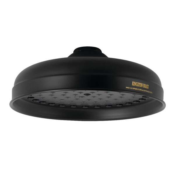 Shower Head, Matte Black, Wall Mount